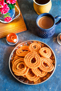 traditional Indian chakli, savory deep fried snack