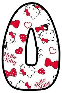 Abecedario Hello Kitty en Rojo. Hello Kitty in Red Alphabet.