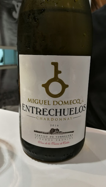 Chardonnay andaluz. Restaurante el campero. Barbate.