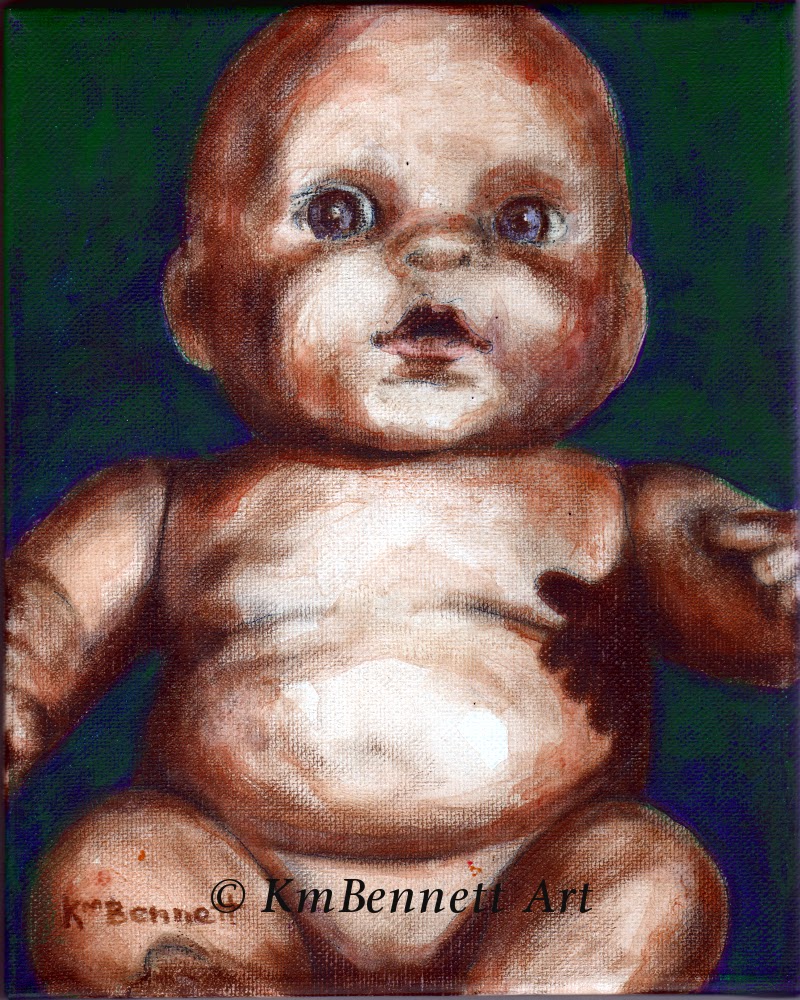Finished Painting Baby Doll