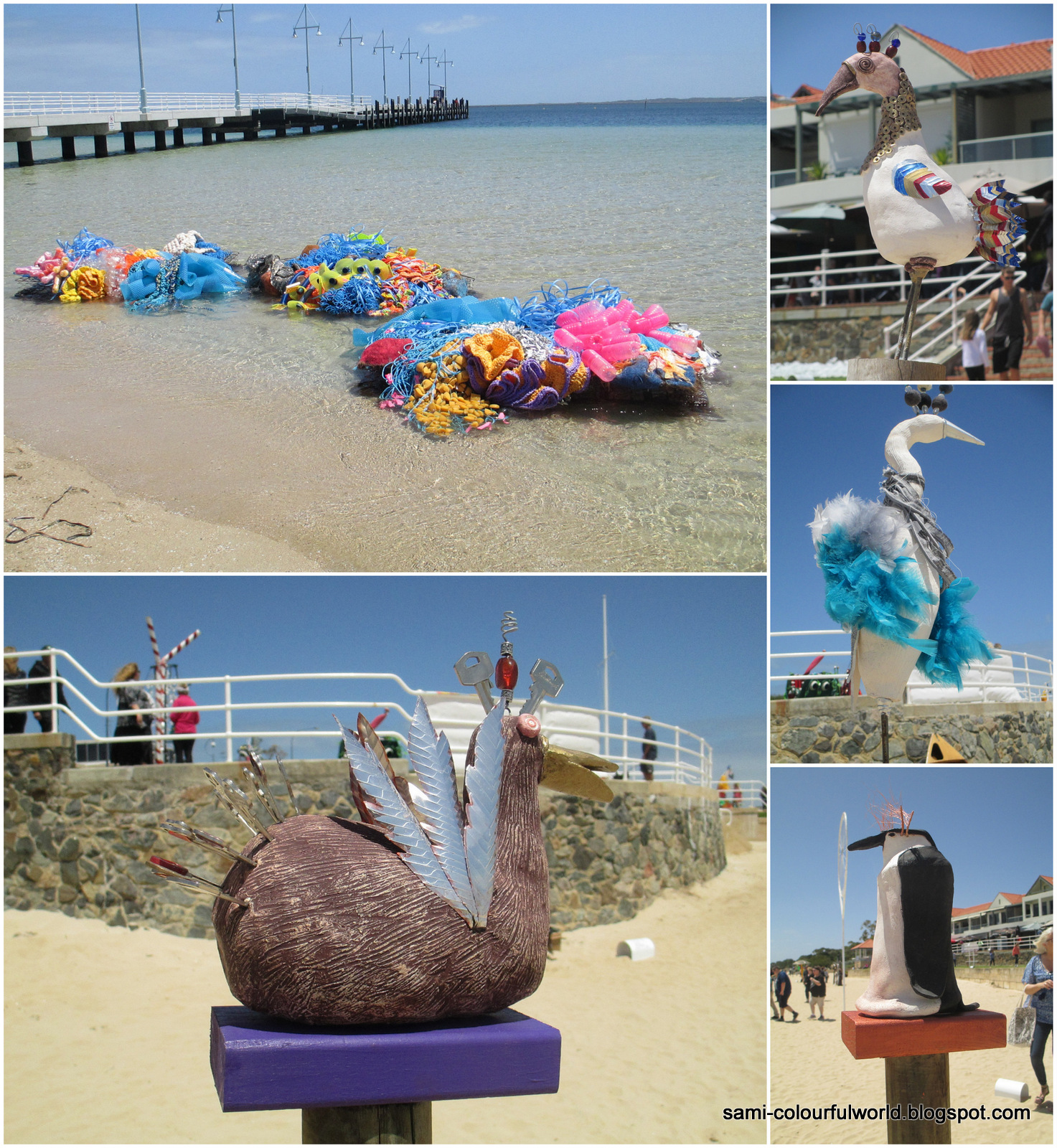 COLOURFULWORLD Castaways Sculptures at Rockingham Beach
