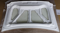 Inside view of flat trunk lid for Mazda MX5 / Miata NB