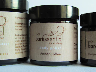 Baressential Face and Body Products grouping including Amber Coffee