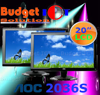Budget ICT Solution: AOC 2036S 20" LCD Monitor