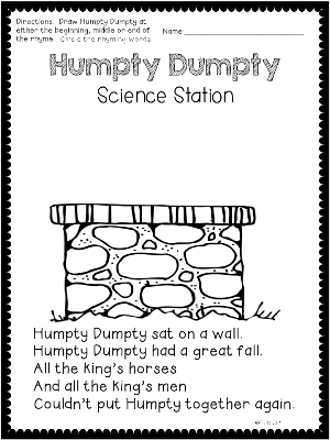 Humpty Dumpty Science Station | Teach123