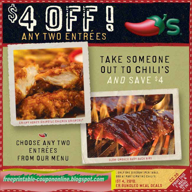 Chilis coupons