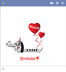 Dog with Bone - Happy Birthday Image