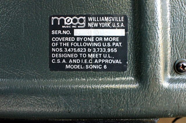 MATRIXSYNTH: Vintage Moog Sonic 6 Synthesizer SN 2072