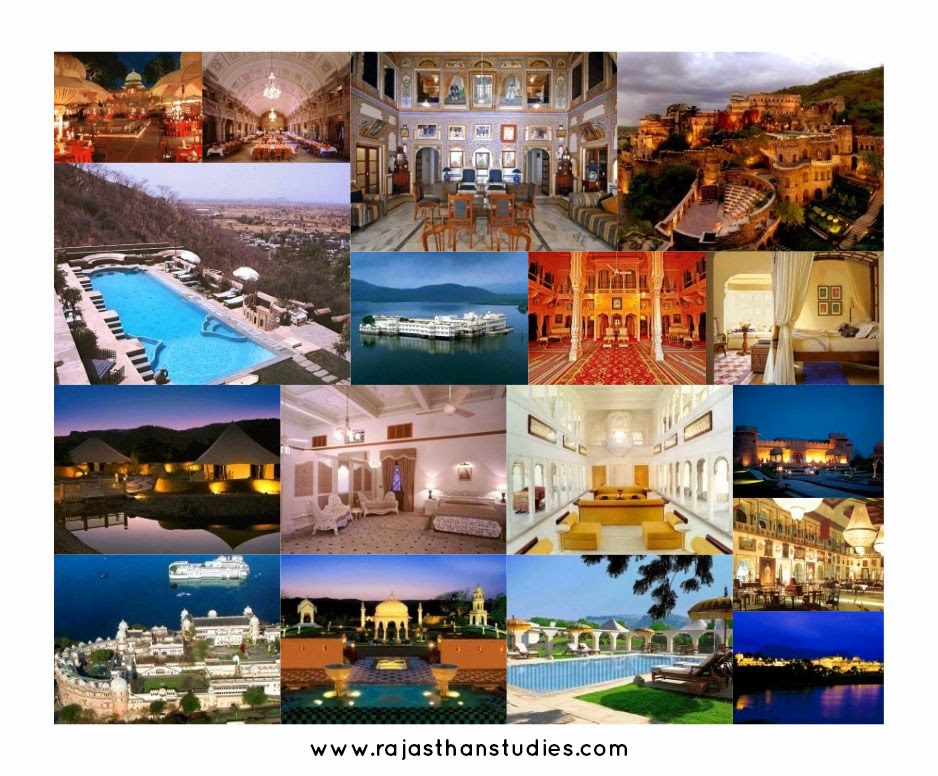 Rajasthan Heritage Hotels  Collage - Plan a Holiday / Tour to Rajasthan