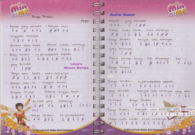 Not Lagu Sayang Apa Kabar Denganmu Kumpulan Not Lagu