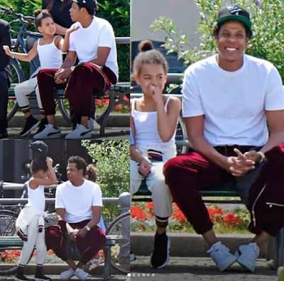 0 Jay Z enjoys a day at the park with Blue Ivy in Berlin (photos)