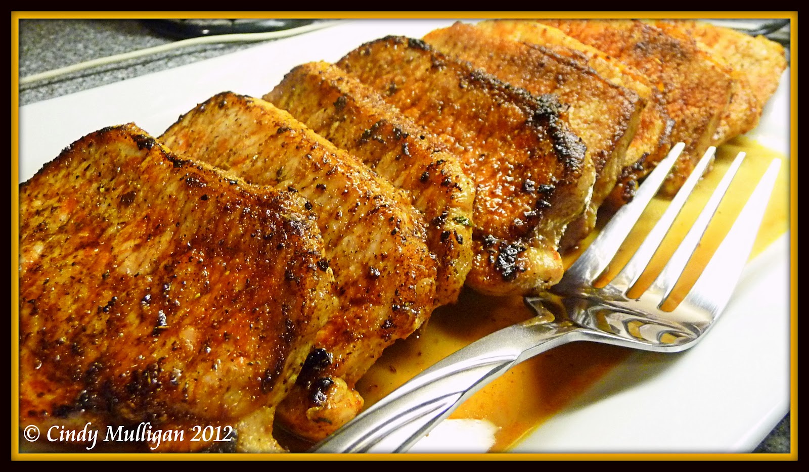 Gumbo Ya Ya Savory Pork Chops with Applesauce