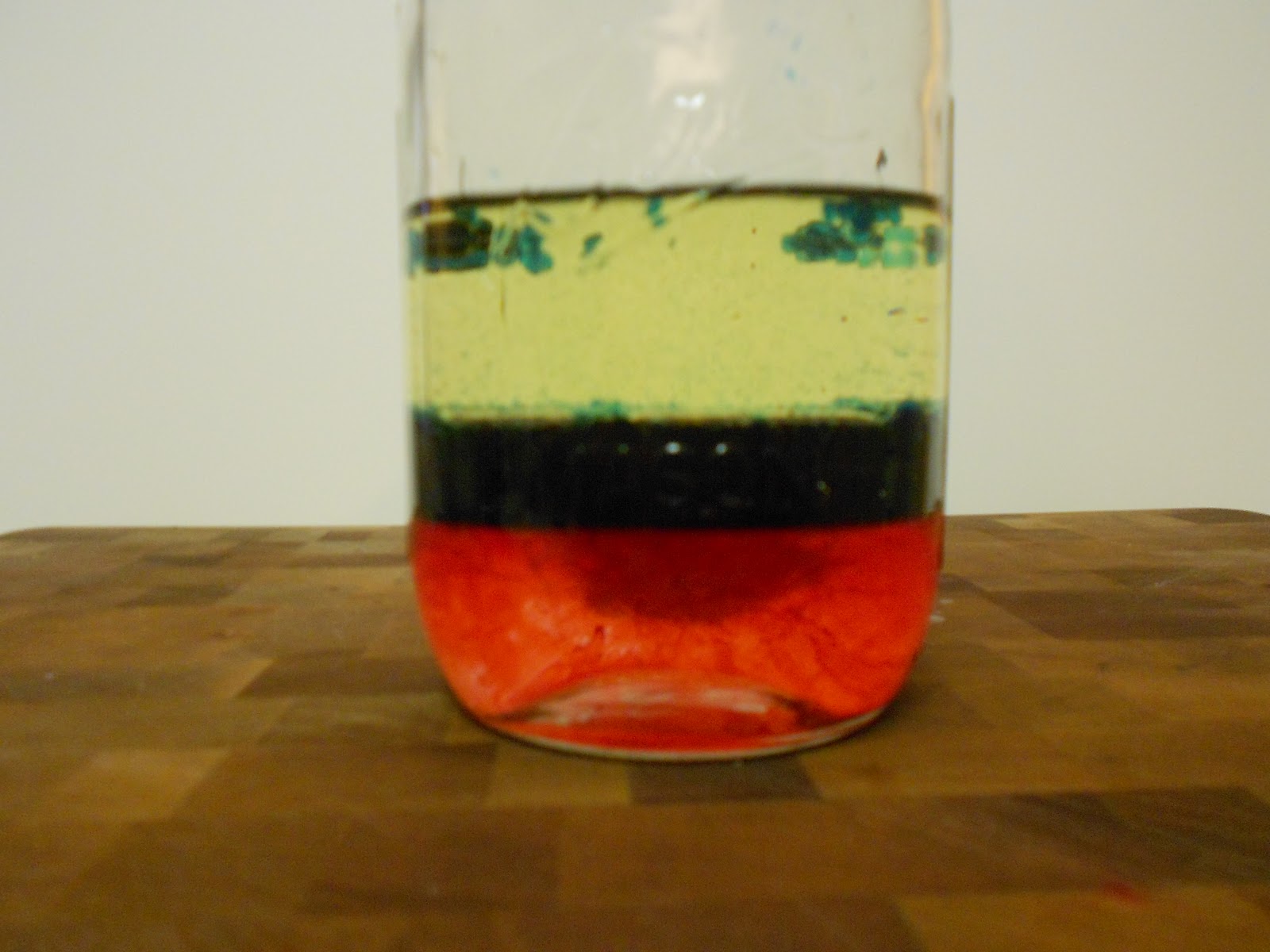Kennedy's Chemistry Corner Density of Different liquids in a bottle