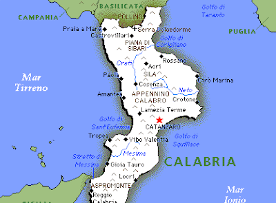 Map Of Italy Calabria Region - Calabria Map Political Regions