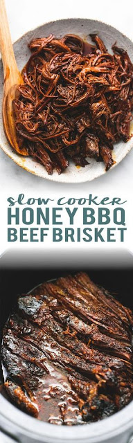 SLOW COOKER HONEY BBQ BEEF BRISKET