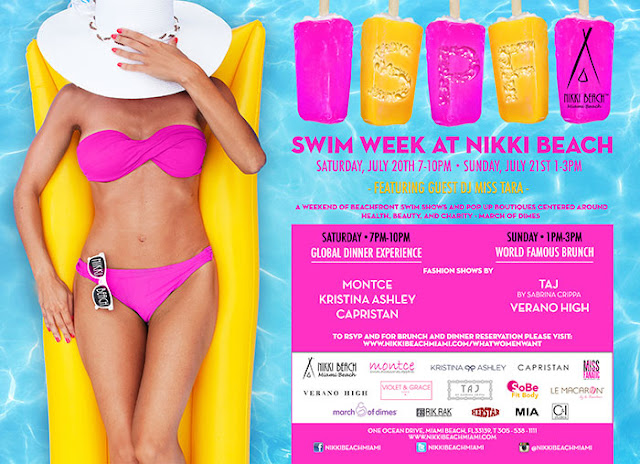 Nikki Beach Miami's signature fashion series- Swim Edition