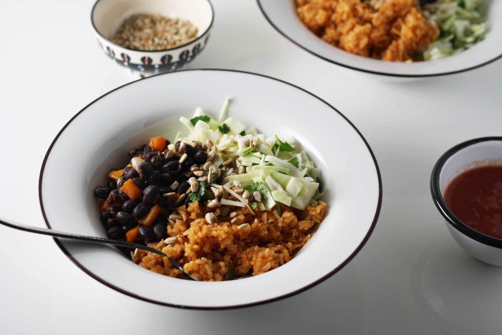 Vegetarian Burrito Bowls | Sevengrams