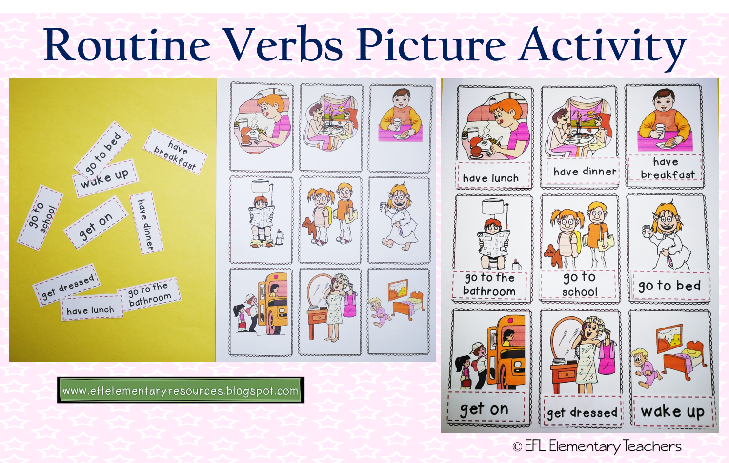 EFL Elementary Teachers Routine Verbs for ESL/EFL learners