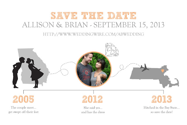 Ally And Callie The Other 128 Hours Save The Date Timeline Design