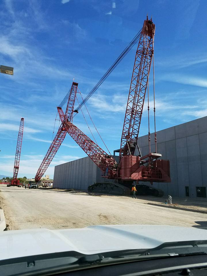 Industrial History Cranes with a Luffer Jib