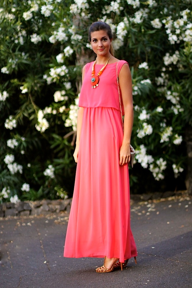 Moraya Godet Maxi Dress Pearl