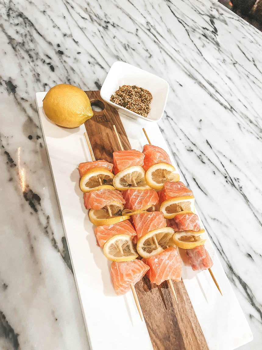 The Robinson Residence Healthy Salmon Lemon Kabobs