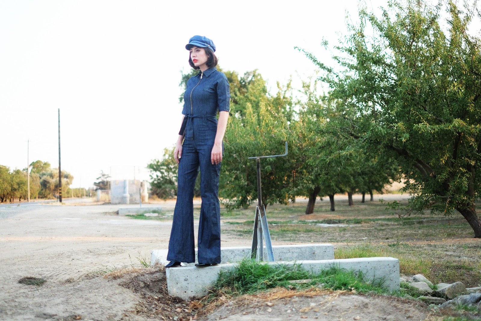 Denim Jumpsuit & Boots // A Fashion Nerd, A Colorful Fashion Blogger