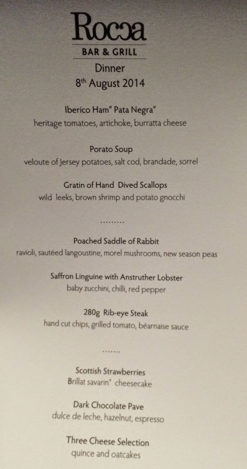 GREAT EATS HAWAII ROCCA BAR AND GRILL ST. ANDREWS, SCOTLAND