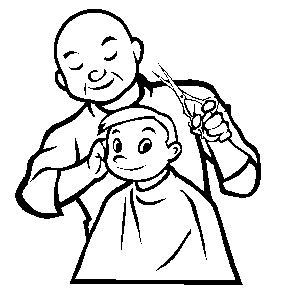 hairdresser coloring pages - photo #9