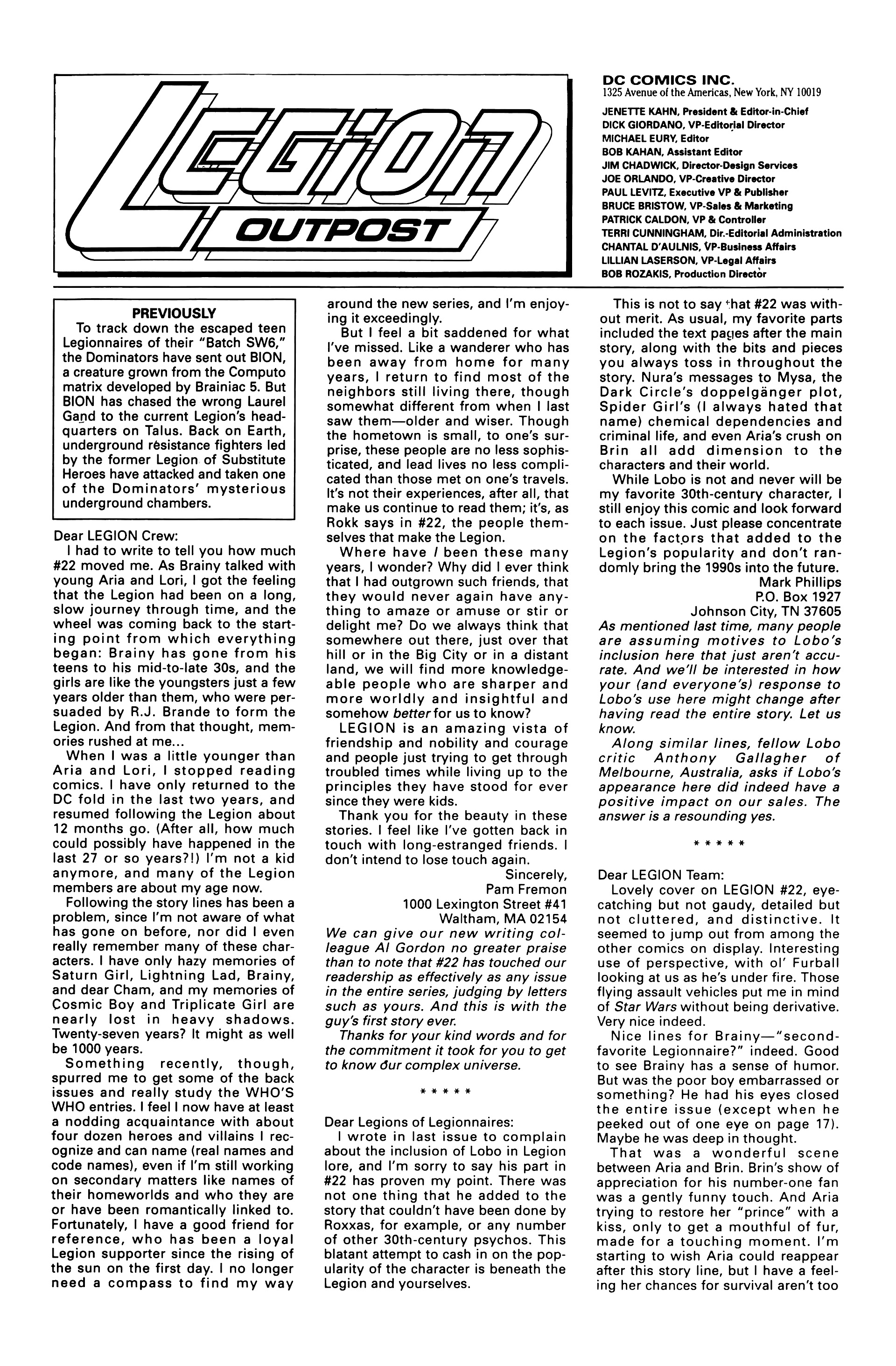 Legion of Super-Heroes (1989) 27 Page 26