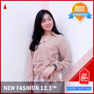 SUP1064A17 Atasan Gisela Buton Blouse Casual Murah BMGShop