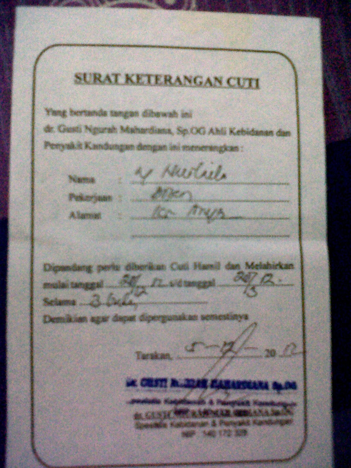 43+ Cara Bikin Surat Cuti Hamil PNG