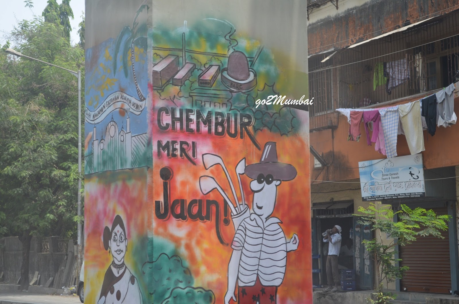 Spotted Wall Art at Chembur! go 2 mUmbai!