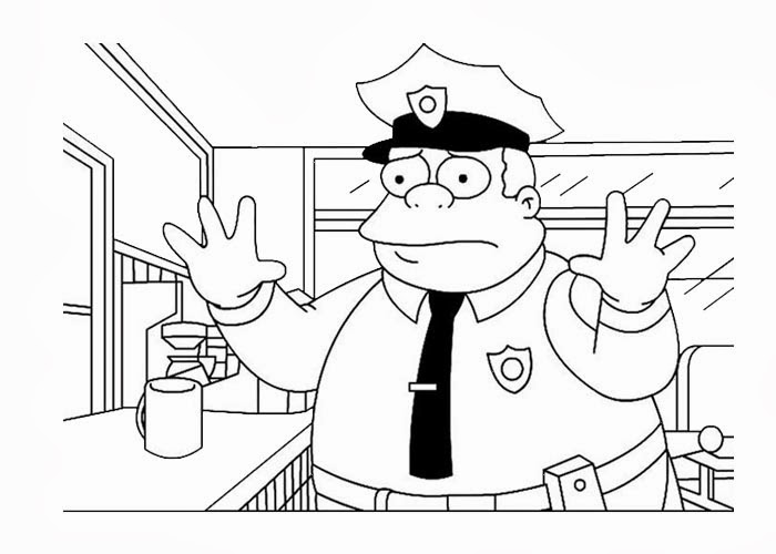 Free Coloring Pages And Coloring Books For Kids Simpsons