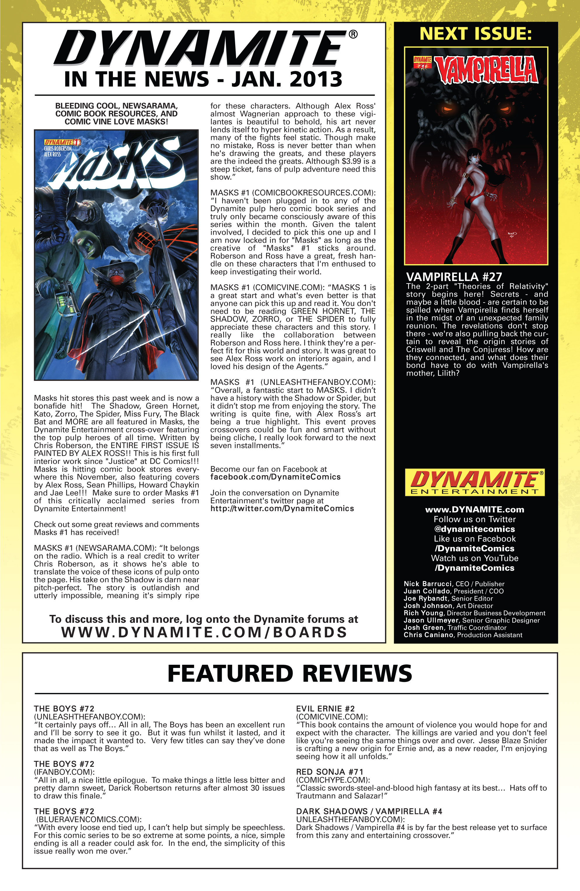 Read online Vampirella (2010) comic -  Issue #26 - 27