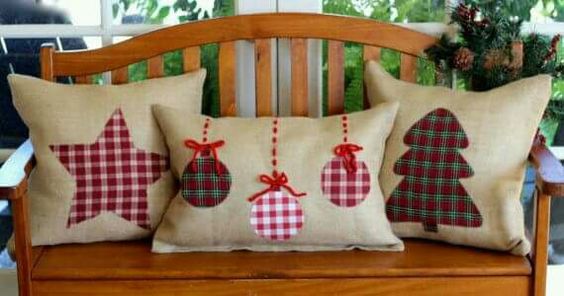 Almofadas com motivos natalinos Christmas pillows