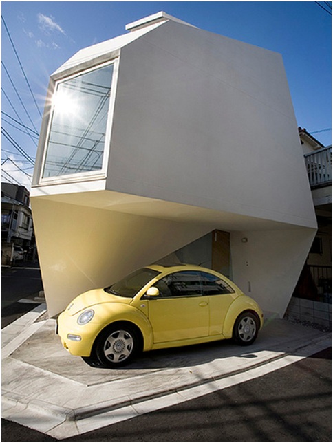 MINIMALIST ORIGAMI HOUSE FACADE NICE AND SMALL