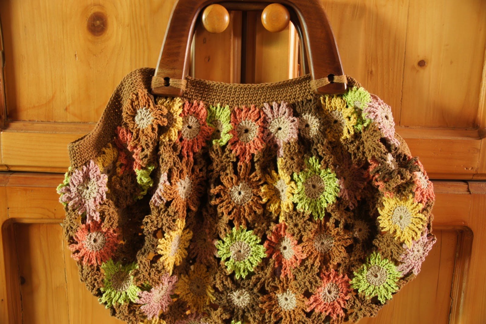 Crochet Flowers Bag