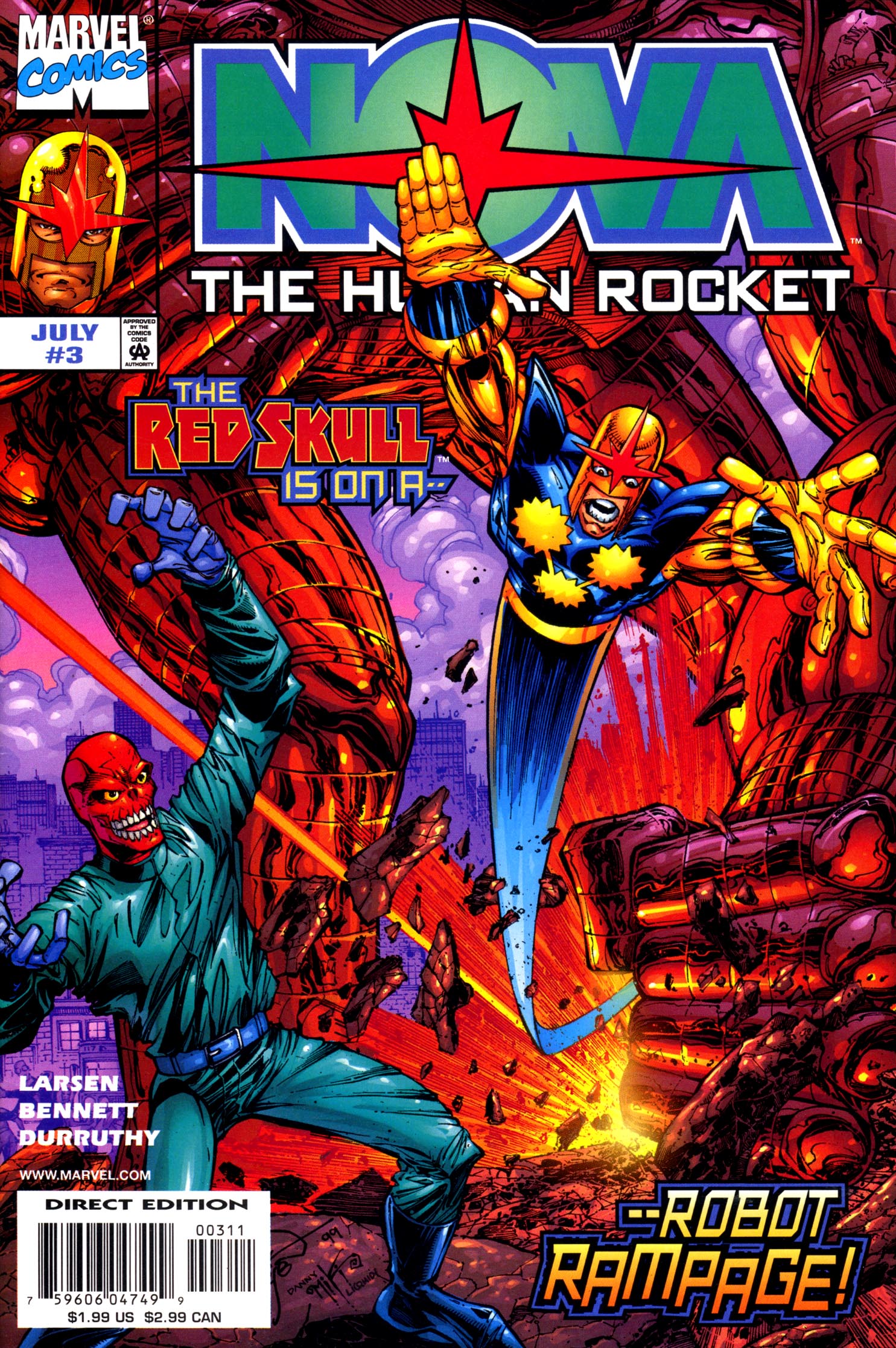 Read online Nova (1999) comic -  Issue #3 - 1