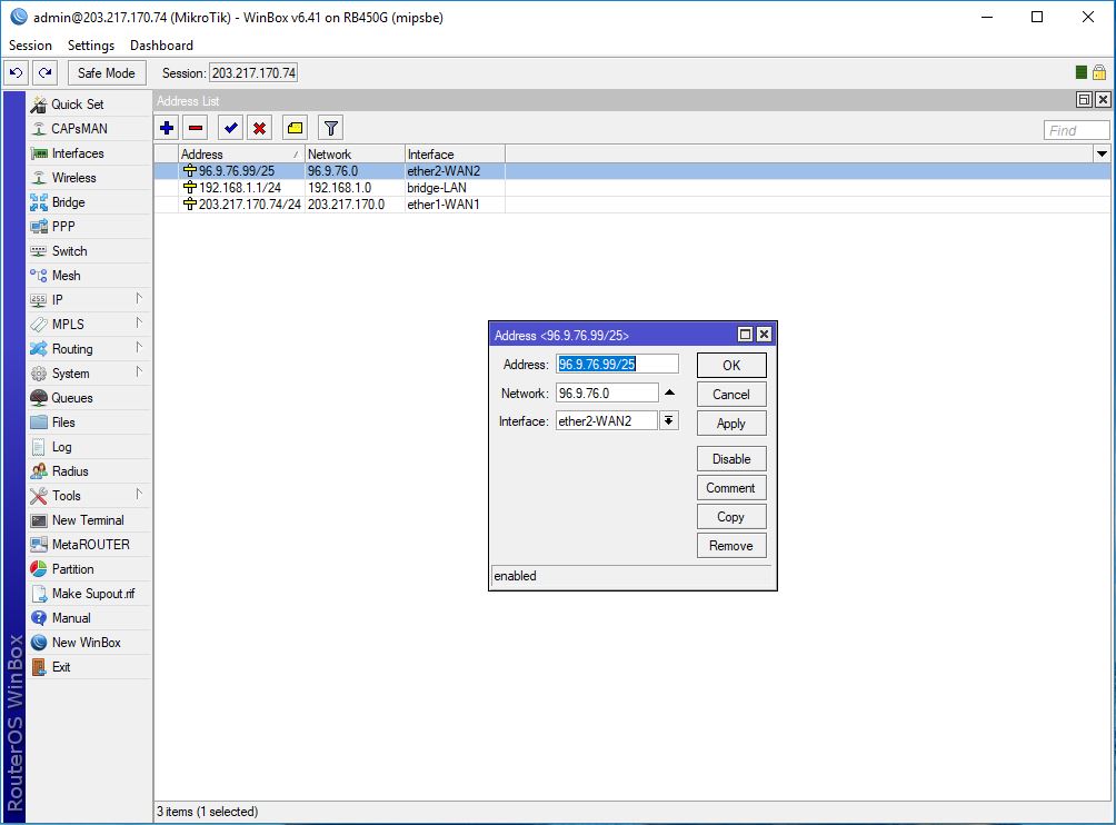 ITMikrotik Fail Over Configuration (Static IP)