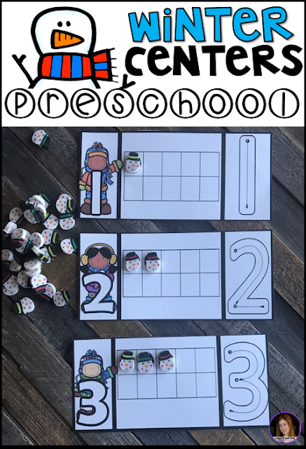 Are you looking for winter themed activities during the busy winter months? Then you will love our on our January Centers for Preschool. Each activity will keep your kids busy, while building important academic skills.