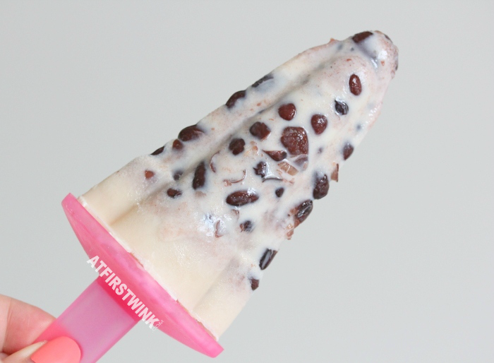 what to make with red bean? a milky red bean popsicle recipe 