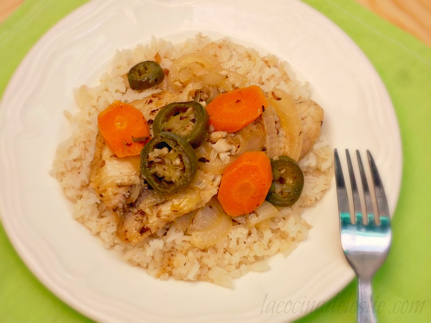 Poached Tilapia en Escabeche SundaySupper La Cocina de Leslie