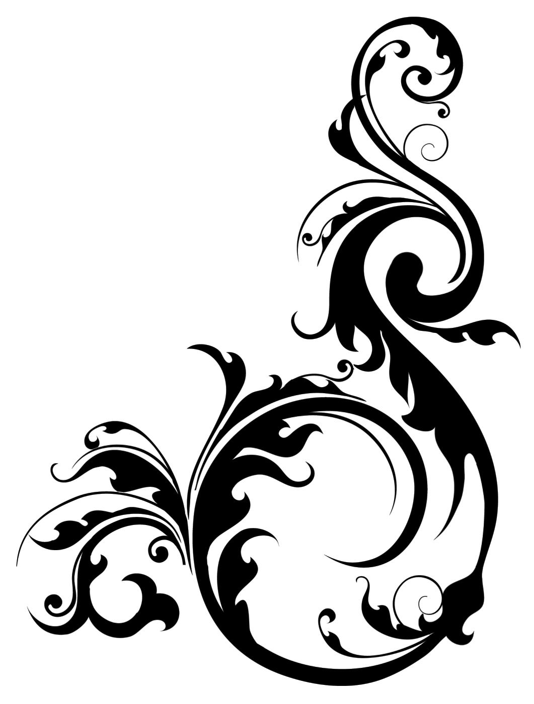  Gambar  Swirly Background Bunga  Vector  Desain Gambar  di 