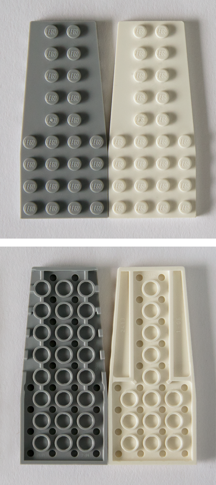 LEGO LOT OF 35 DARK BLUEISH GREY 4 X 4 STUD PLATE PIECES WING CORNER FLAT PARTS