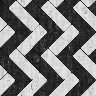 Seamless marble black & white tile pattern texture 1024px