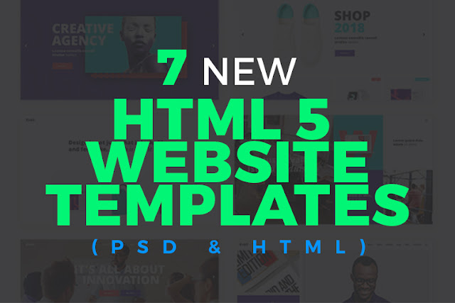 7 New HTML5 Website Templates (PSD & HTML) - Graphic Design Freebies