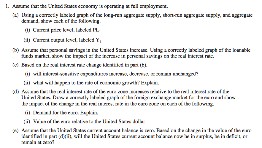 Econowaugh AP 2013 AP Macroeconomics Exam 1