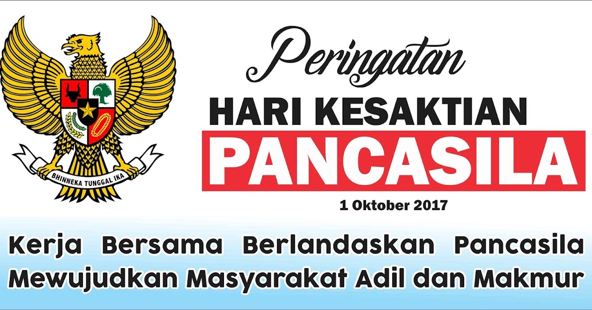 Spanduk Hari Kesaktian Pancasila Vector Logos And Design For Free Download