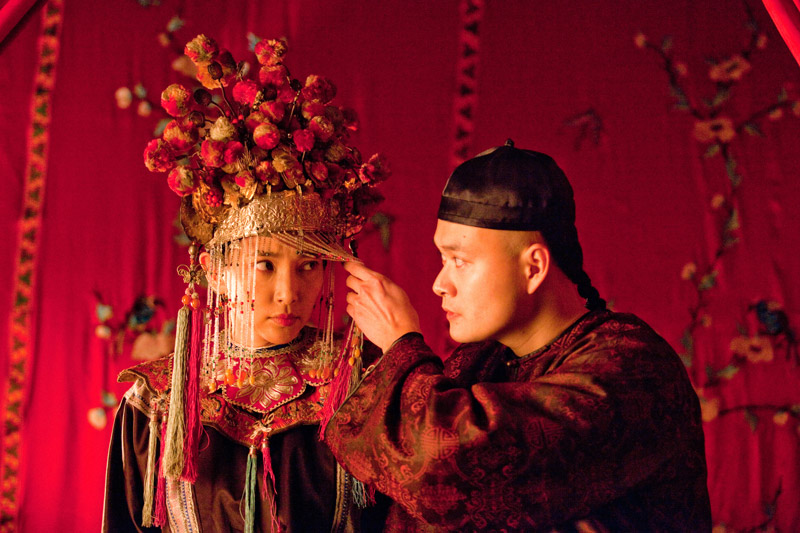 снежный цветок и веер